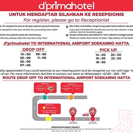 D'Primahotel Airport Jakarta 1 Tangerang Eksteriør bilde